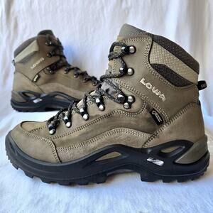 Lowa Renegade GTX Mid Women's Leather Hiking Boots Brown Size 9